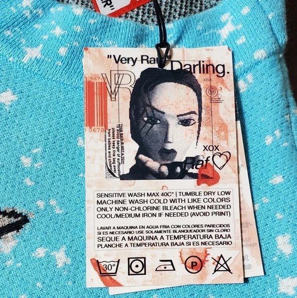 VERY RARE By‎ Raf Reyes "Rapid Dog" Knit Long Sleeve Size XL NWT - Picture 8 of 12